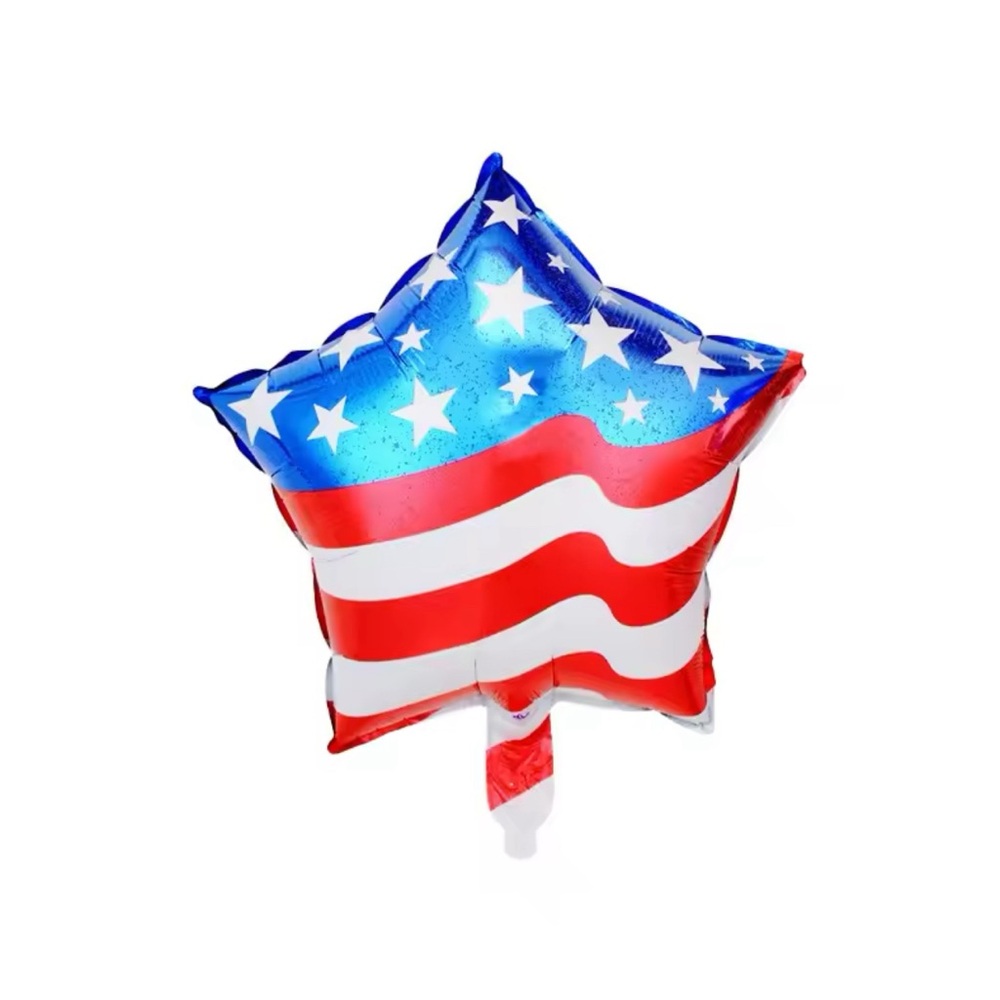 4pc USA Flag Patriotic Star Balloons